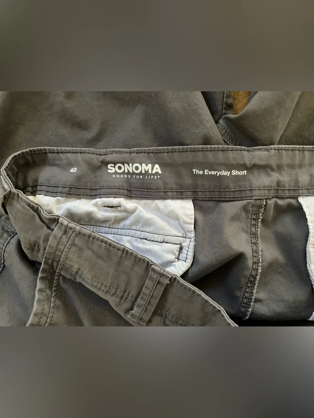 Sonoma Gray Men's Cargo Everyday Shorts